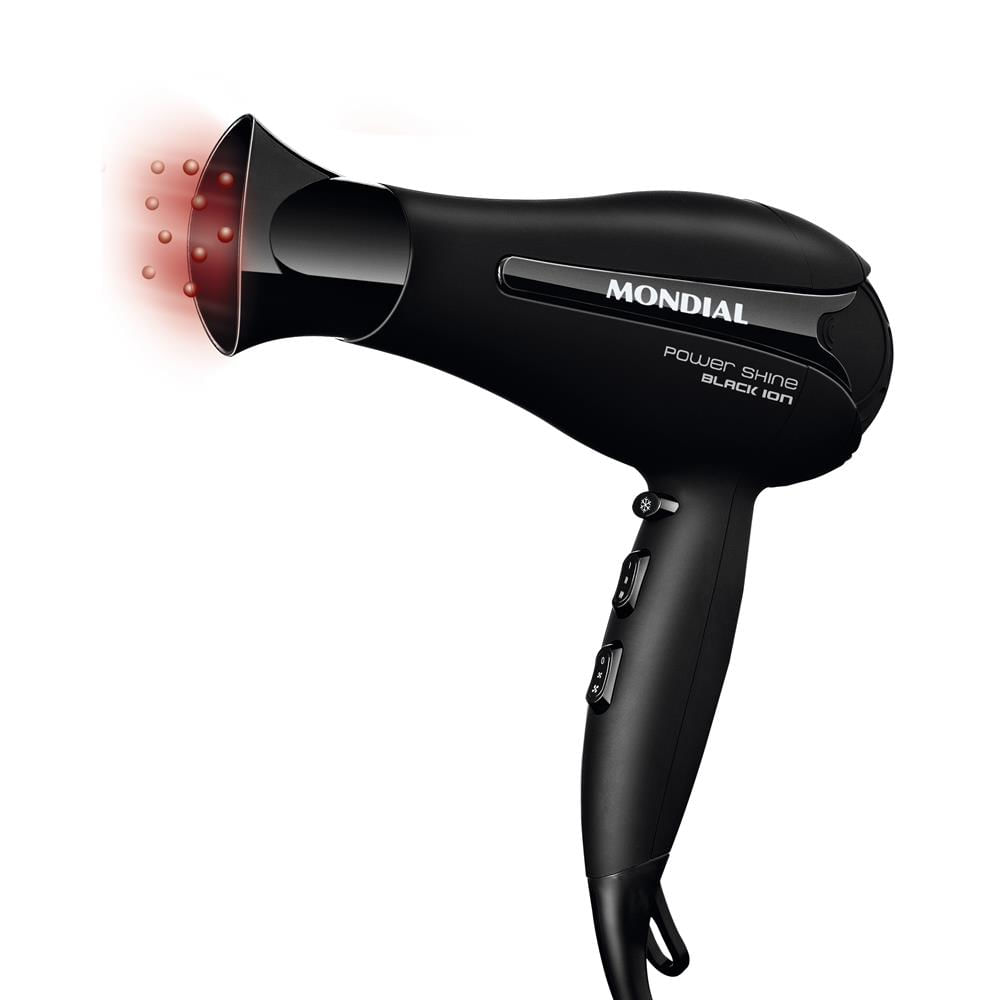 Secador Mondial Sc-13 Power Shine Black íon 2000w 220v Preto 220v