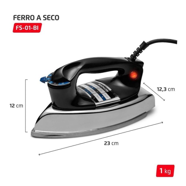 Encontraproduto.com.br - Ferro a Seco Mondial FS-01-BI