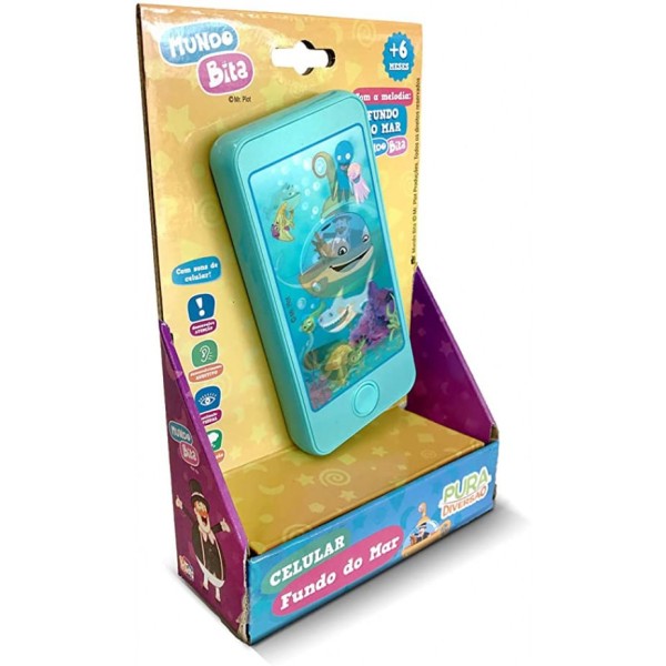 Encontraproduto.com.br - Smartphone Infantil - Fundo do Mar - Mundo Bita - Yes Toys