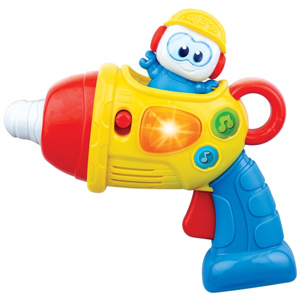 Encontraproduto.com.br - Brinquedo Interativo Para Bebê Ferramenta Furadeira Com Sons e Luzes Sr. Construtor Winfun