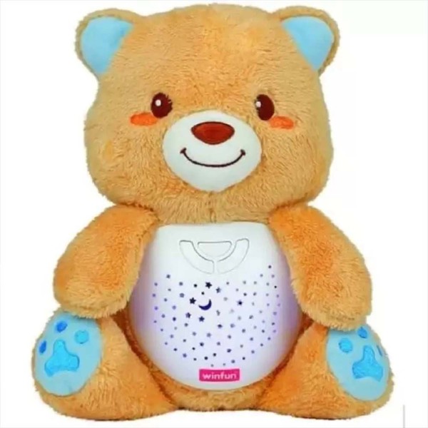 Encontraproduto.com.br - Urso De Pelúcia Com Projetor De Estrelas E Som - Winfun