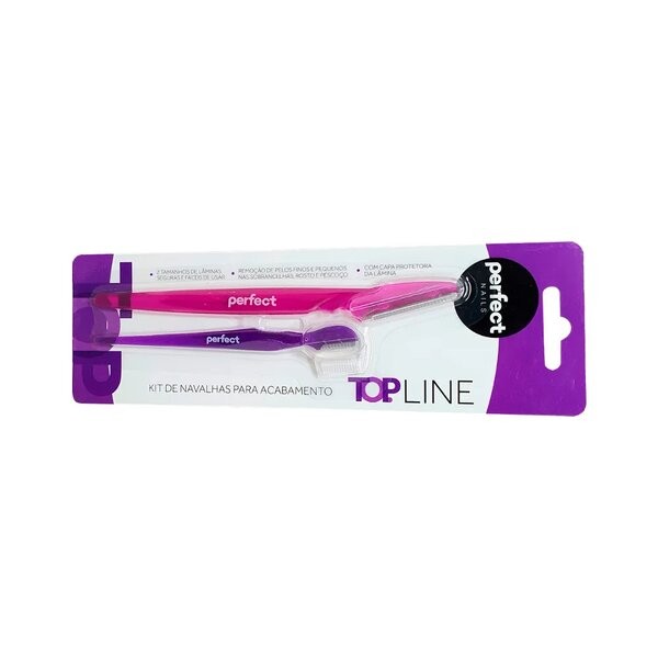 Encontraproduto.com.br - Navalha Perfect Nails Com 2 Top Line