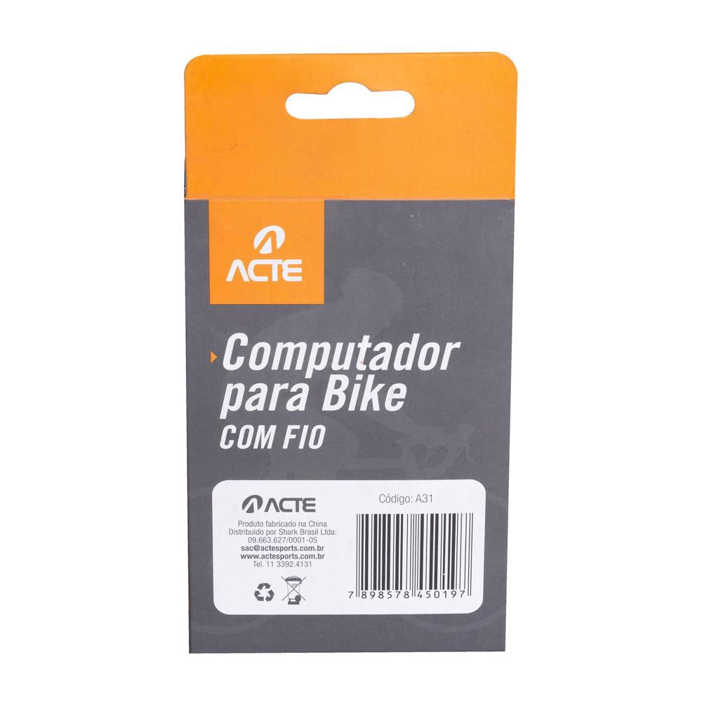 Encontraproduto.com.br - Computador Para Bike Com Fio 15 Funcoes A31 Acte Sports