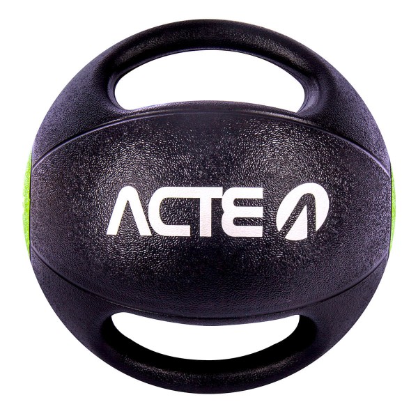 Encontraproduto.com.br - Medicine Ball com Pegada 3Kg Preta Acte T108