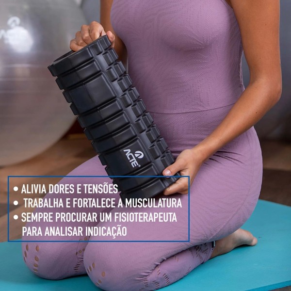 Encontraproduto.com.br - Rolo De Liberacao Miofascial T141 Acte Sports