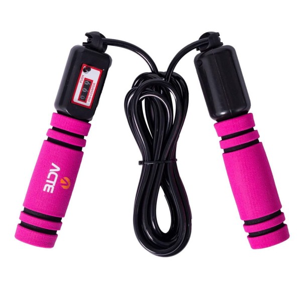 Corda de Pular C/ contador de Giros Rosa T2-R Acte Sports