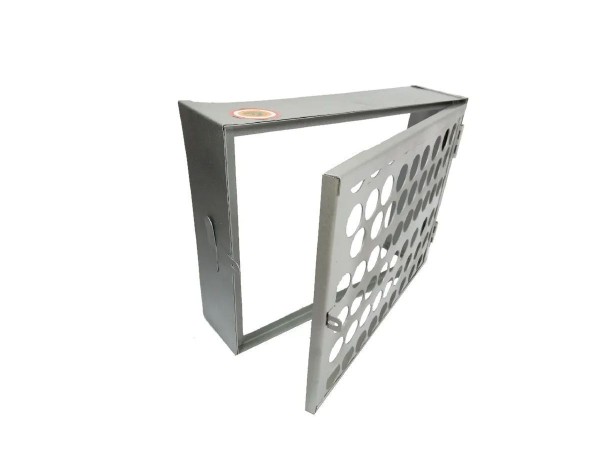 Encontraproduto.com.br - Proteção Hidrômetro Tela Moeda com Porta Cadeado 60x40cm