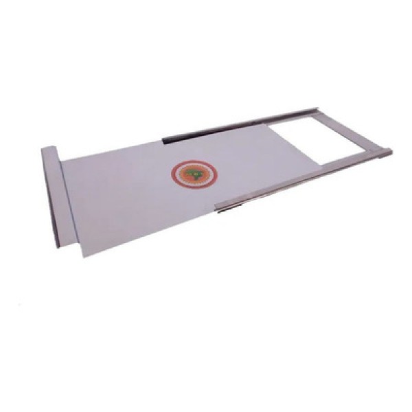 Registro Para Fogão A Lenha Em Chapa De Inox 0,15Mm 30X15Cm