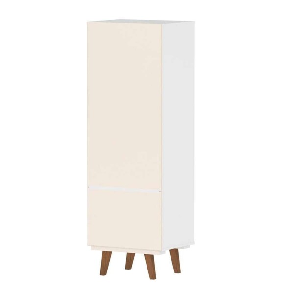 Encontraproduto.com.br - Estante Para Livros Paris 1 Branco - Olivar Móveis Cor Branco Acetinado