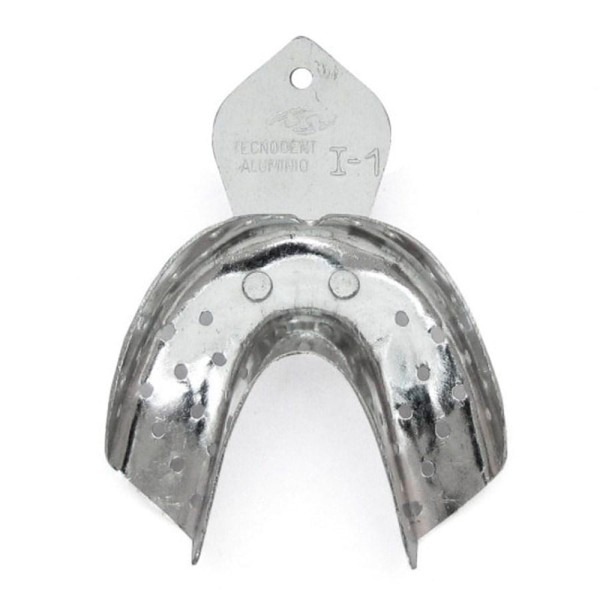 Encontraproduto.com.br - Moldeira Total Perfurada Adulto Alumínio - Tecnodent