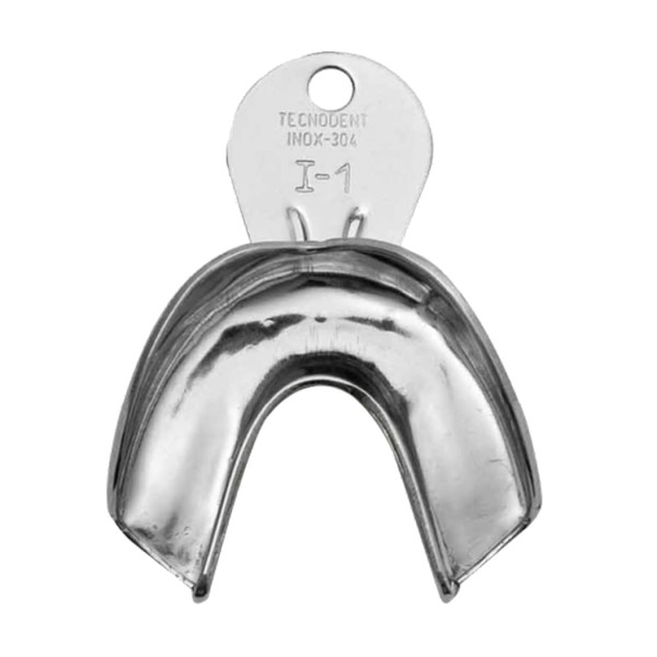 Encontraproduto.com.br - Moldeira Avulsa Lisa Infantil Inox I-1- Tecnodent