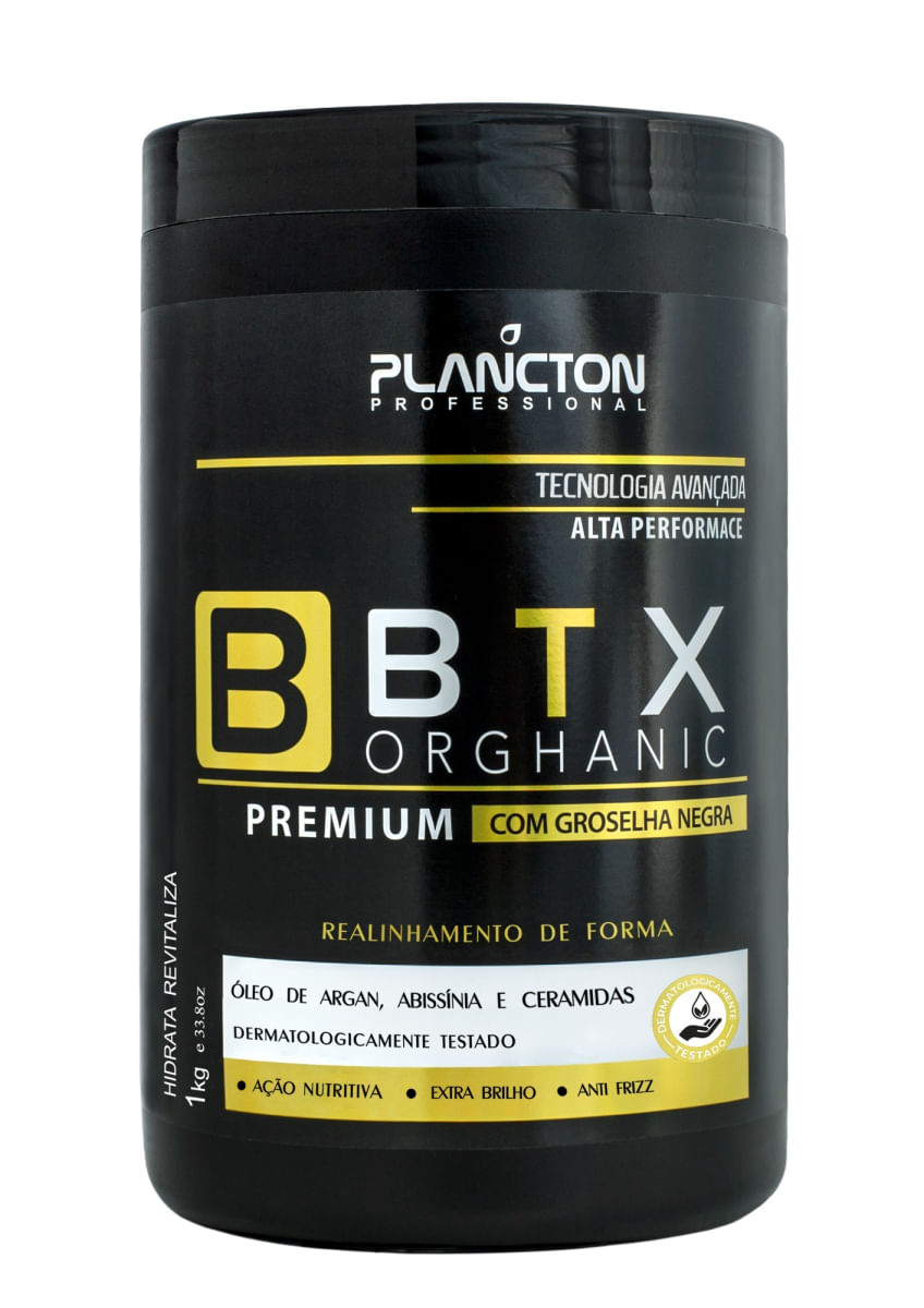 Botox Capilar- BTX Premium - Redução De Volume sem formol Plancton Profissional - 1Kg
