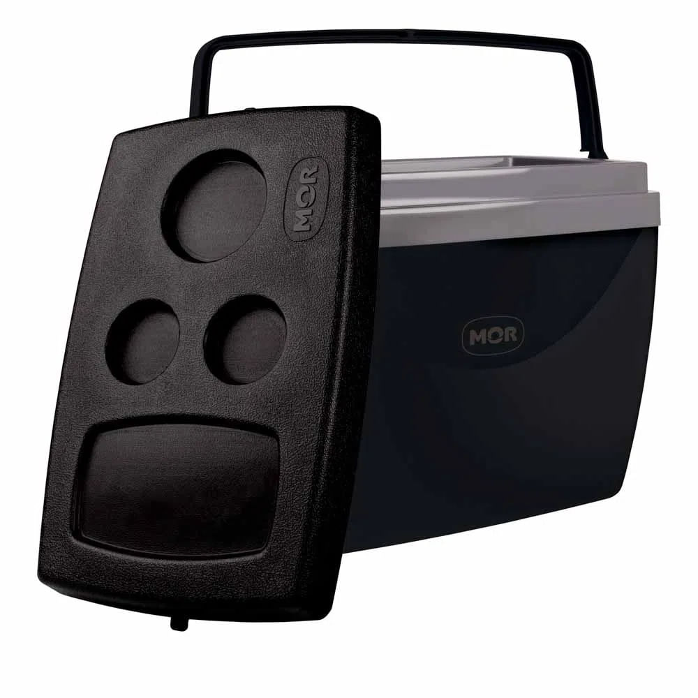 Encontraproduto.com.br - Caixa Térmica 34L Preta Mor
