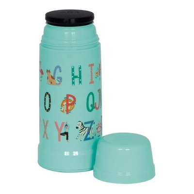 Encontraproduto.com.br - Garrafa Térmica Mini Mor Kids 300ml Bala de Menta Alfabeto MOR