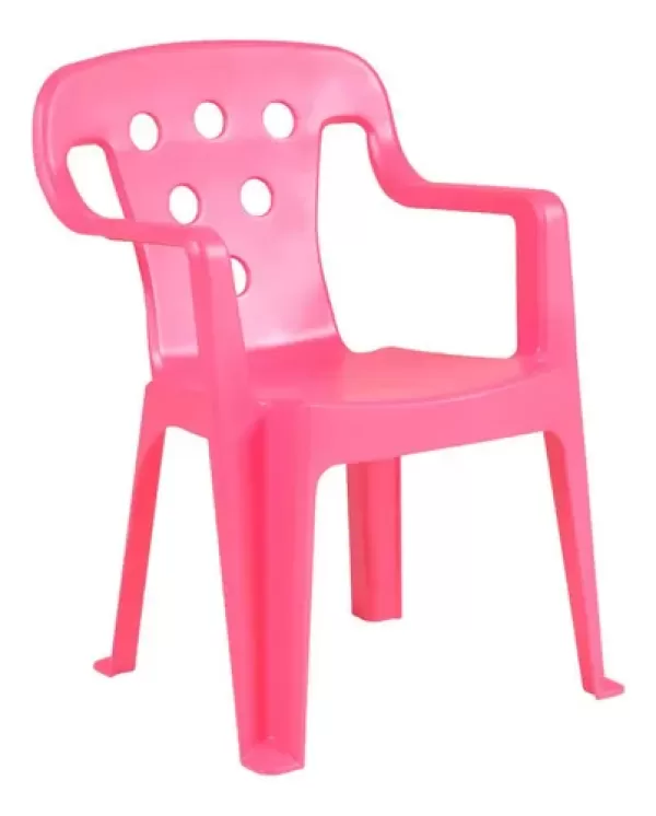 Poltroninha Plástica Kids Rosa Mor