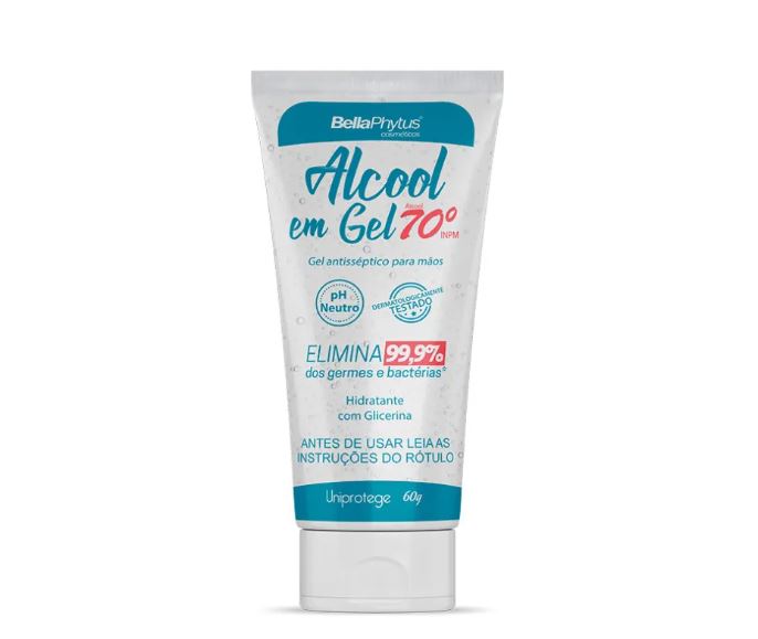Álcool Gel Bellaphytus Bisnaga 60g
