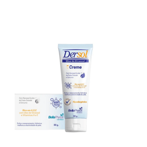 Encontraproduto.com.br - Dersol Creme A.G.E, Prata Coloidal, Curcumina BellaPhytus 30G