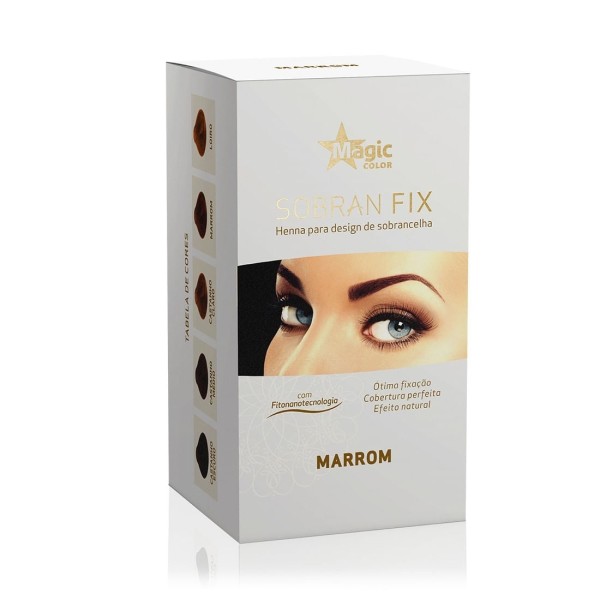 Encontraproduto.com.br - Henna para Sobrancelha Fix Magic Color Marrom 20ml