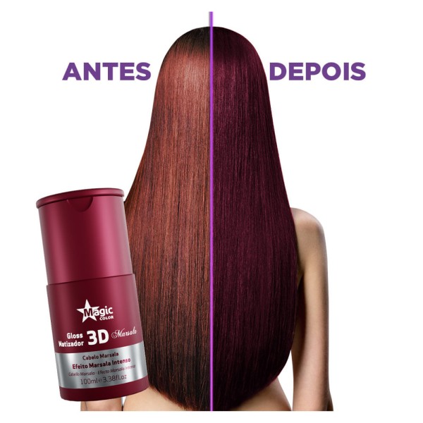 Encontraproduto.com.br - Matizador Magic Color Efeito Marsala Intenso