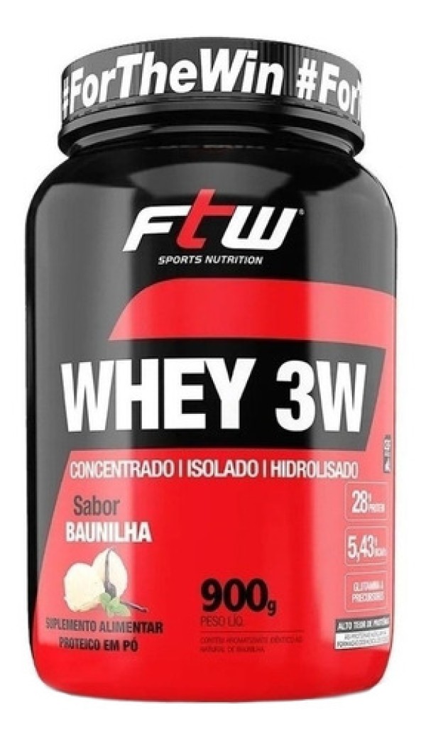 Whey 3w Ftw Sabor Baunilha 900g