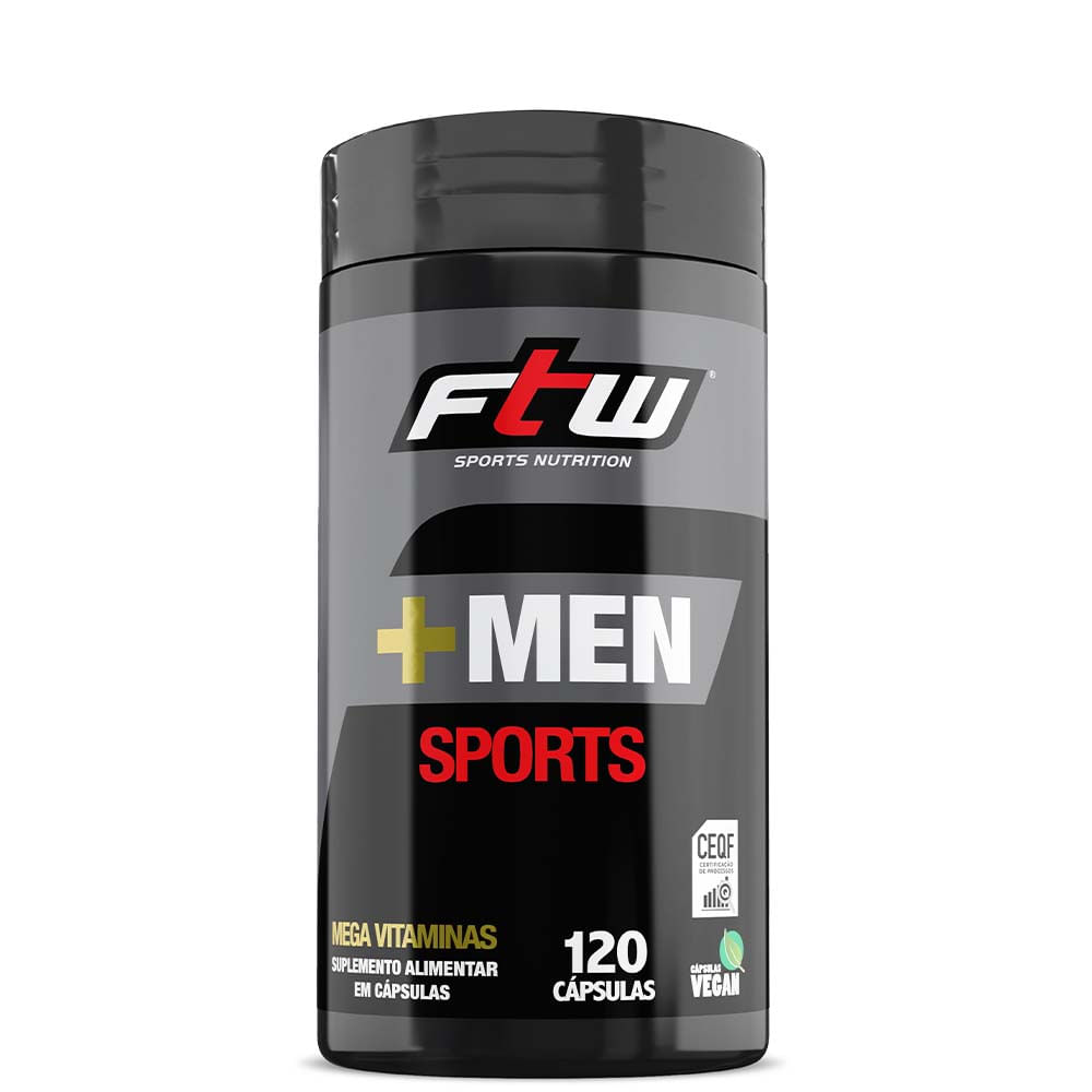 +Men Sports Ftw Vitaminas e Minerais 120 Cápsulas
