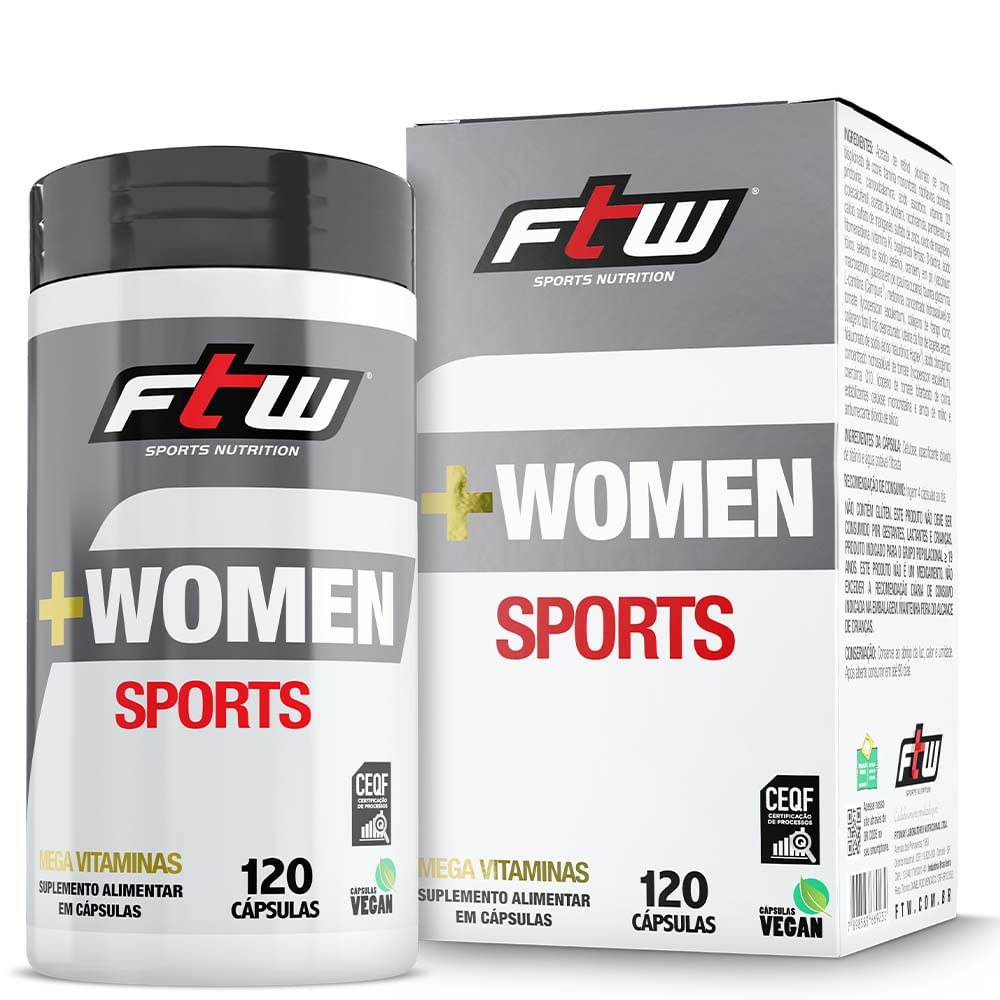 +Women Sports Ftw Vitaminas e Minerais 120 Cápsulas
