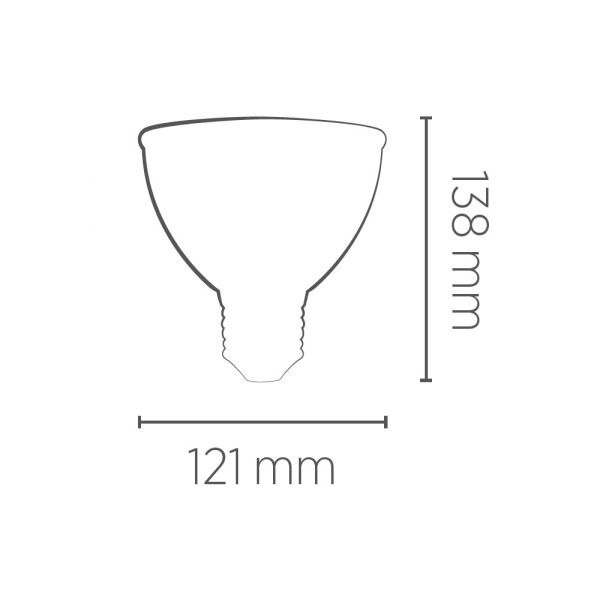Encontraproduto.com.br - Lâmpada LED PAR38 E-27 Bivolt 15W 2700K Branco Quente 1050 Lúmens 24° Saveenergy