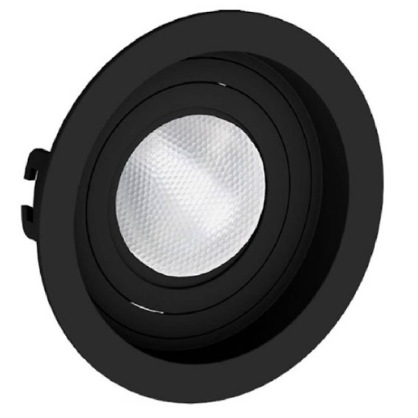 Spot de Embutir Par20 Redondo Recuado Preto SE-330.1046 Save Energy