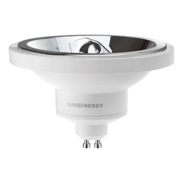 Lâmpada LED AR111 GU10 Alto IRC Bivolt 12W 2700K Branco Quente 650 Lúmens 10° Saveenergy