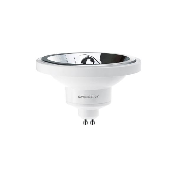 Encontraproduto.com.br - Lâmpada LED AR111 GU10 Alto IRC Bivolt 12W 2700K Branco Quente 650 Lúmens 10° Saveenergy