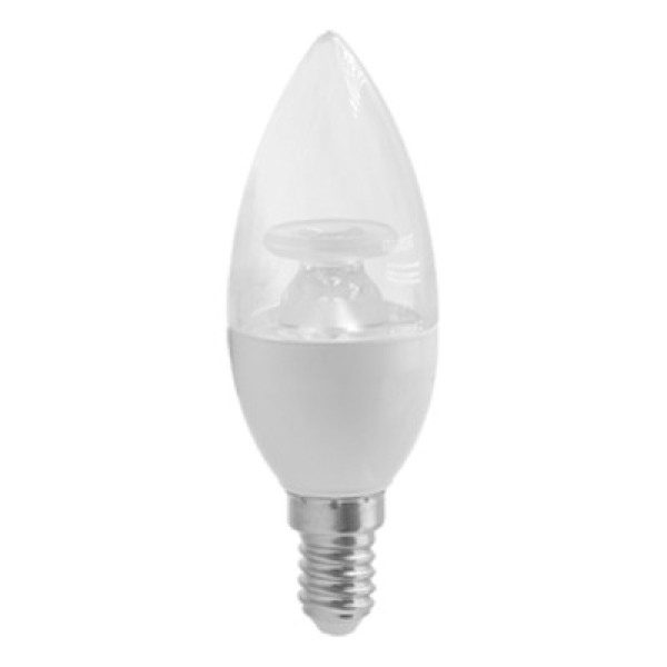 Encontraproduto.com.br - Lâmpada LED Vela E-14 Bivolt 4,8W 2700K Branco Quente 320 Lúmens Dimerizável Saveenergy