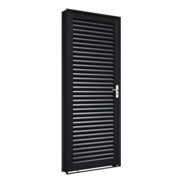 Encontraproduto.com.br - Porta Ideale Mista Com Postigo E Grade 215x085 Esquerdo Branco Ullian