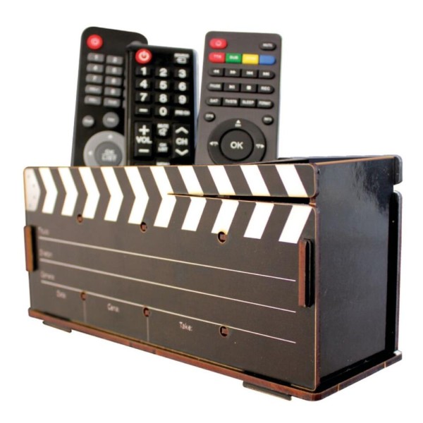 Encontraproduto.com.br - Porta Controle Cia Laser Claquete Preto