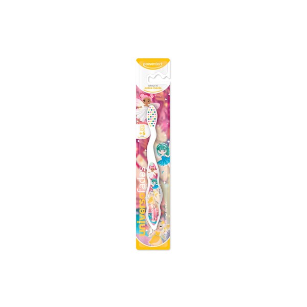 Encontraproduto.com.br - Escova Dental Powerdent Infantil Universo Fadas Extra Macia com 1 Unidade