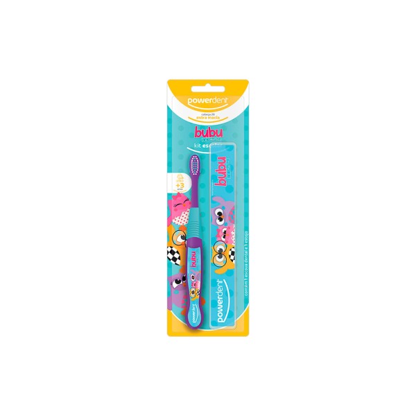 Encontraproduto.com.br - Kit De Escovas De Dente Infantil Com Estojo Bubu