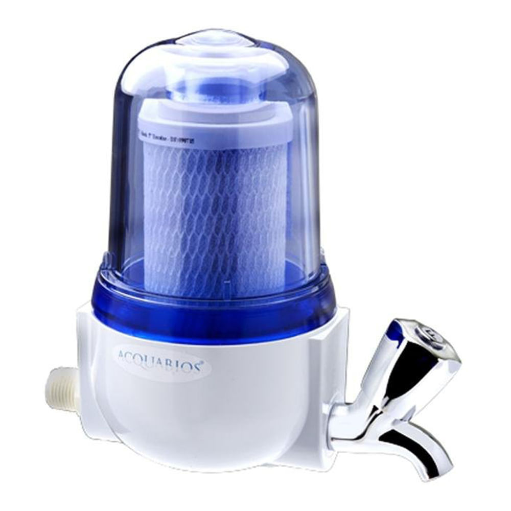 Encontraproduto.com.br - Torneira Pia Cozinha de Parede com Filtro Acquabios Parede Carbon Block Transparente com Torneira Metal 5