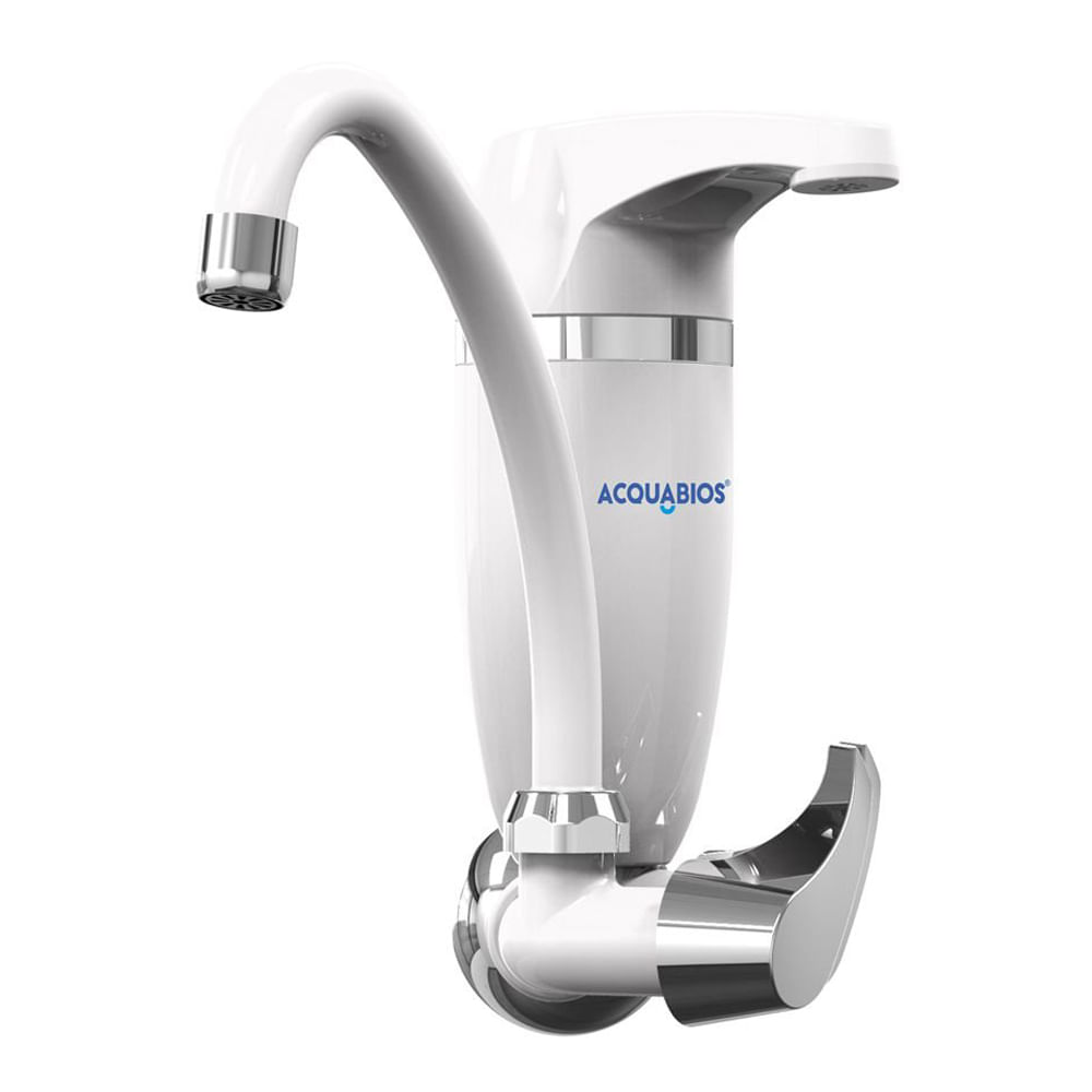 Encontraproduto.com.br - Torneira Móvel com Filtro Parede Acqua Premium Acquabios Branca