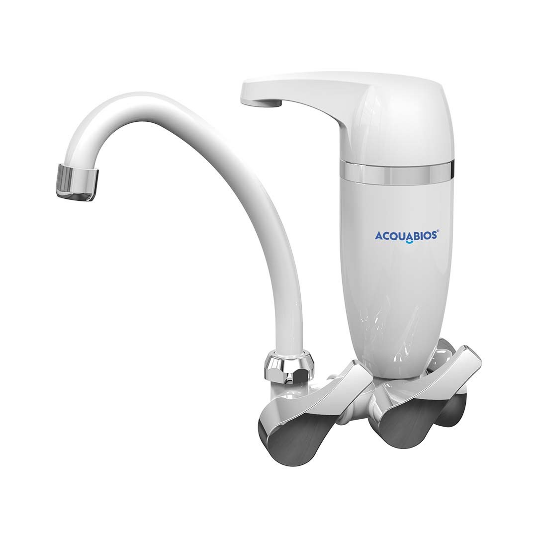 Encontraproduto.com.br - Torneira Móvel com Filtro Parede Acqua Premium Acquabios Branca