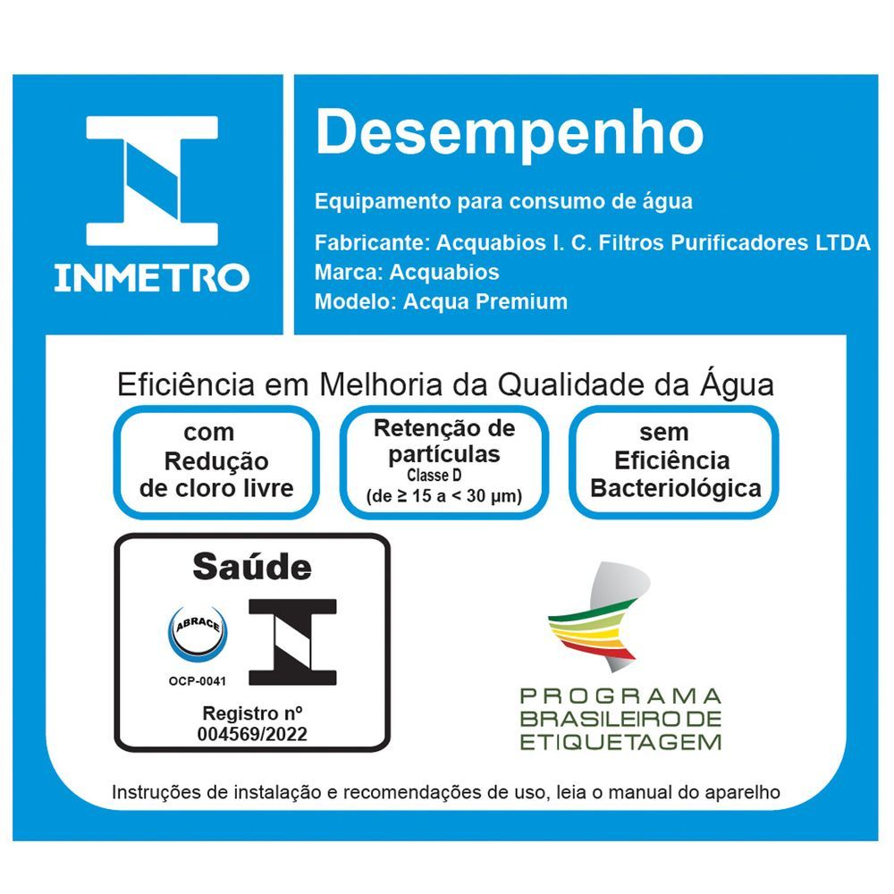 Encontraproduto.com.br - Torneira Móvel com Filtro Parede Acqua Premium Acquabios Branca
