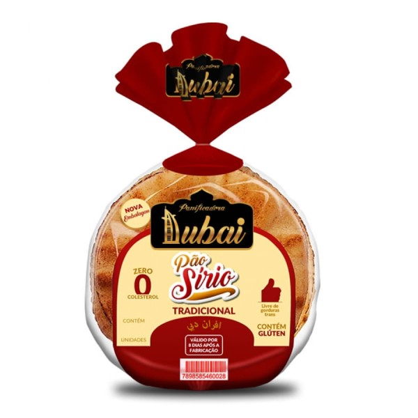 Pão Sírio Dubai Tradicional 320g