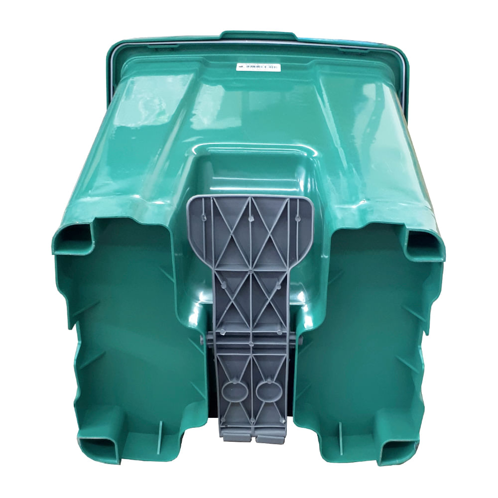 Encontraproduto.com.br - Lixeira JSN Plastica Quadrada com Pedal 25 Litros Verde