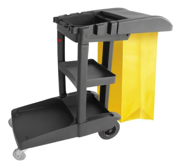 Encontraproduto.com.br - Carrinho Para Limpeza JSN Funcional W2A Bolsa Azul 80L