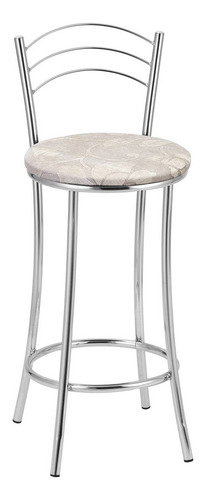 Kit 2 Banquetas Cromadas Bc26-b E503 Bege Tre Paroni
