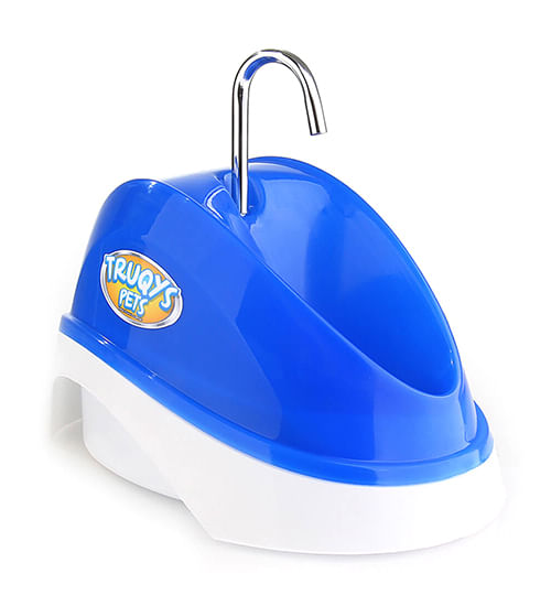 Bebedouro Fonte Elétrica Bivolt Azul para Gatos e Cães - Truqys Pets
