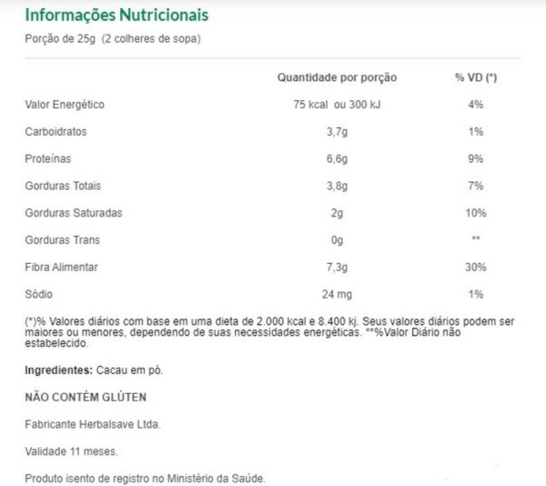 Encontraproduto.com.br - Superfood Cacau em Pó Mundo Verde Seleção 150g
