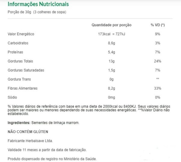 Encontraproduto.com.br - Semente de Linhaça Marrom Mundo Verde Seleção 200g