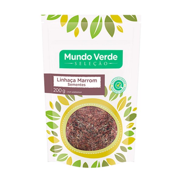 Encontraproduto.com.br - Semente de Linhaça Marrom Mundo Verde Seleção 200g