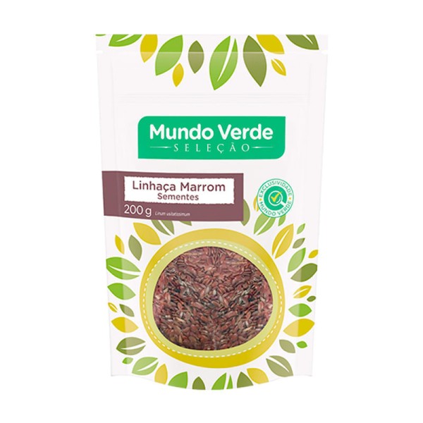 Encontraproduto.com.br - Semente de Linhaça Marrom Mundo Verde Seleção 200g