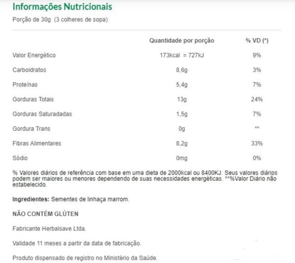 Encontraproduto.com.br - Semente de Linhaça Marrom Mundo Verde Seleção 200g
