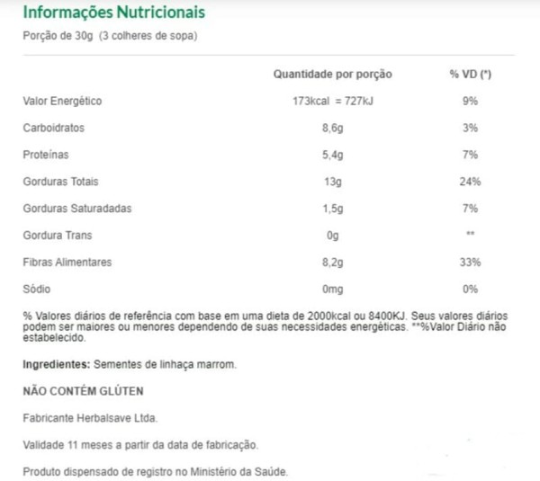 Encontraproduto.com.br - Semente de Linhaça Marrom Mundo Verde Seleção 200g